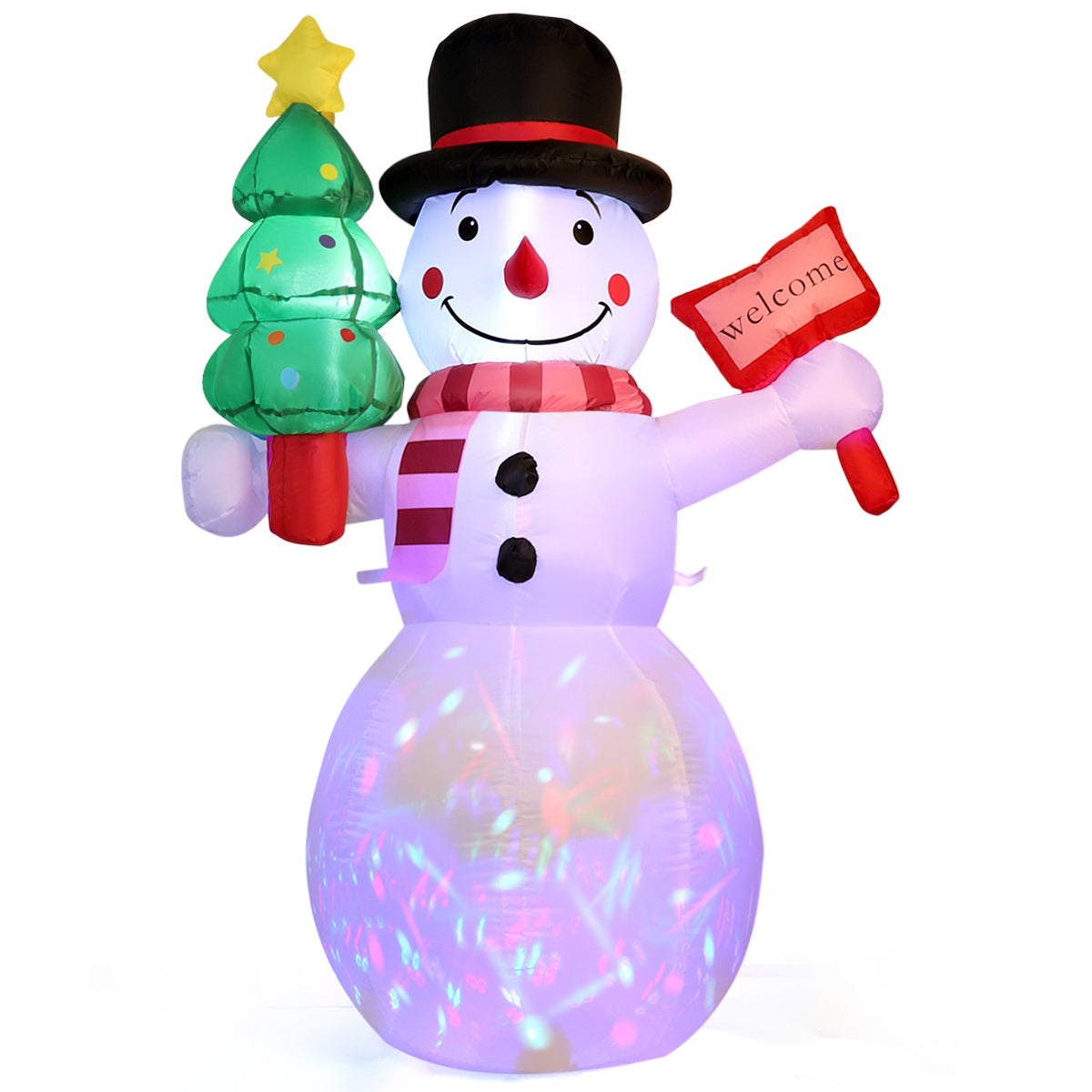 5 Ft Christmas Inflatables Outdoor Decorations, Christmas Blow up Snowman with LED Lights, Winter Outside Decor for Holiday Party Yard Patio Garden Lawn, Xmas Gifts