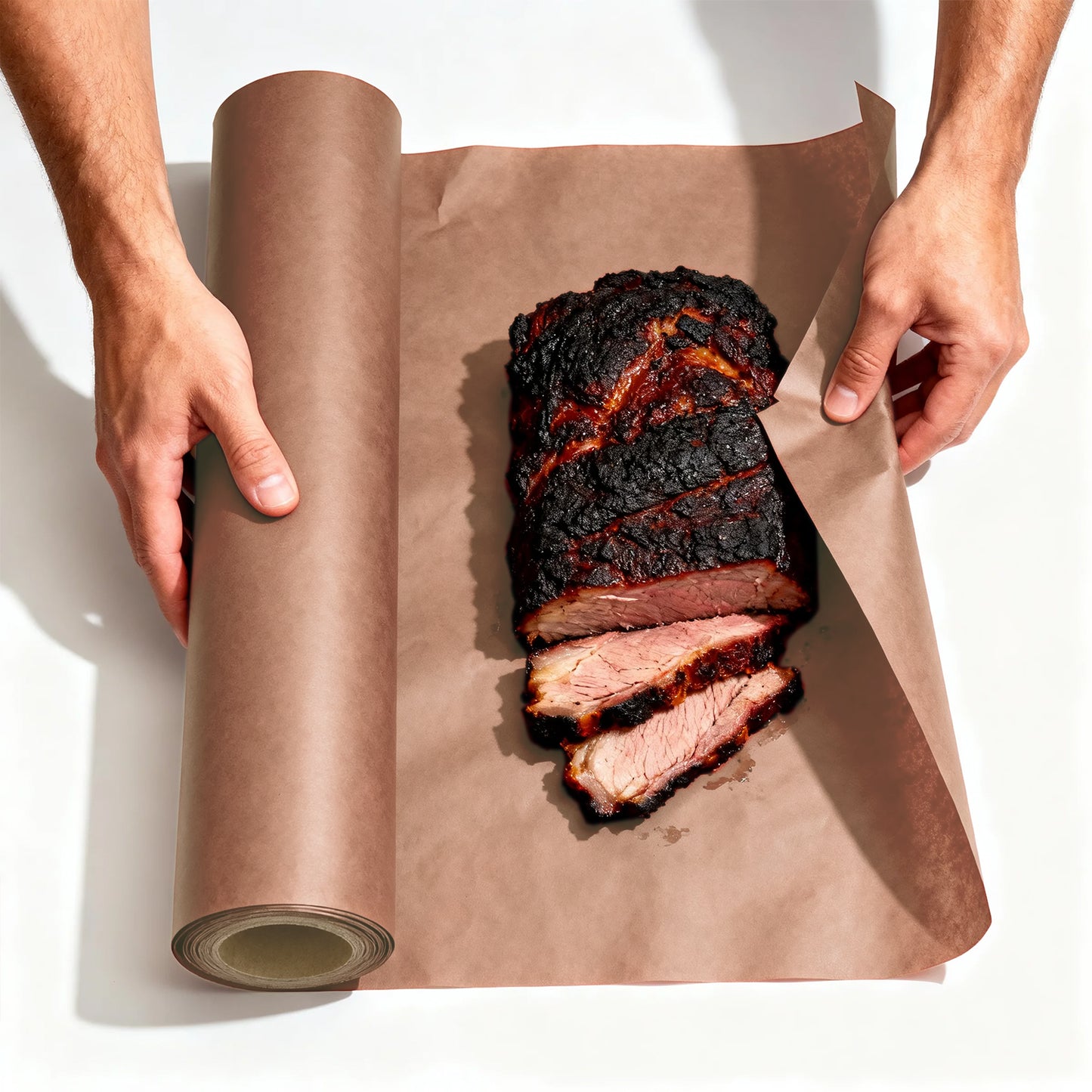 Butcher Paper Roll, AOKIWO18" x 1200" for Smoker BBQ Grilling Smoking Meat Unbleached Uncoated Unwaxed (Pink, 18" x 100')