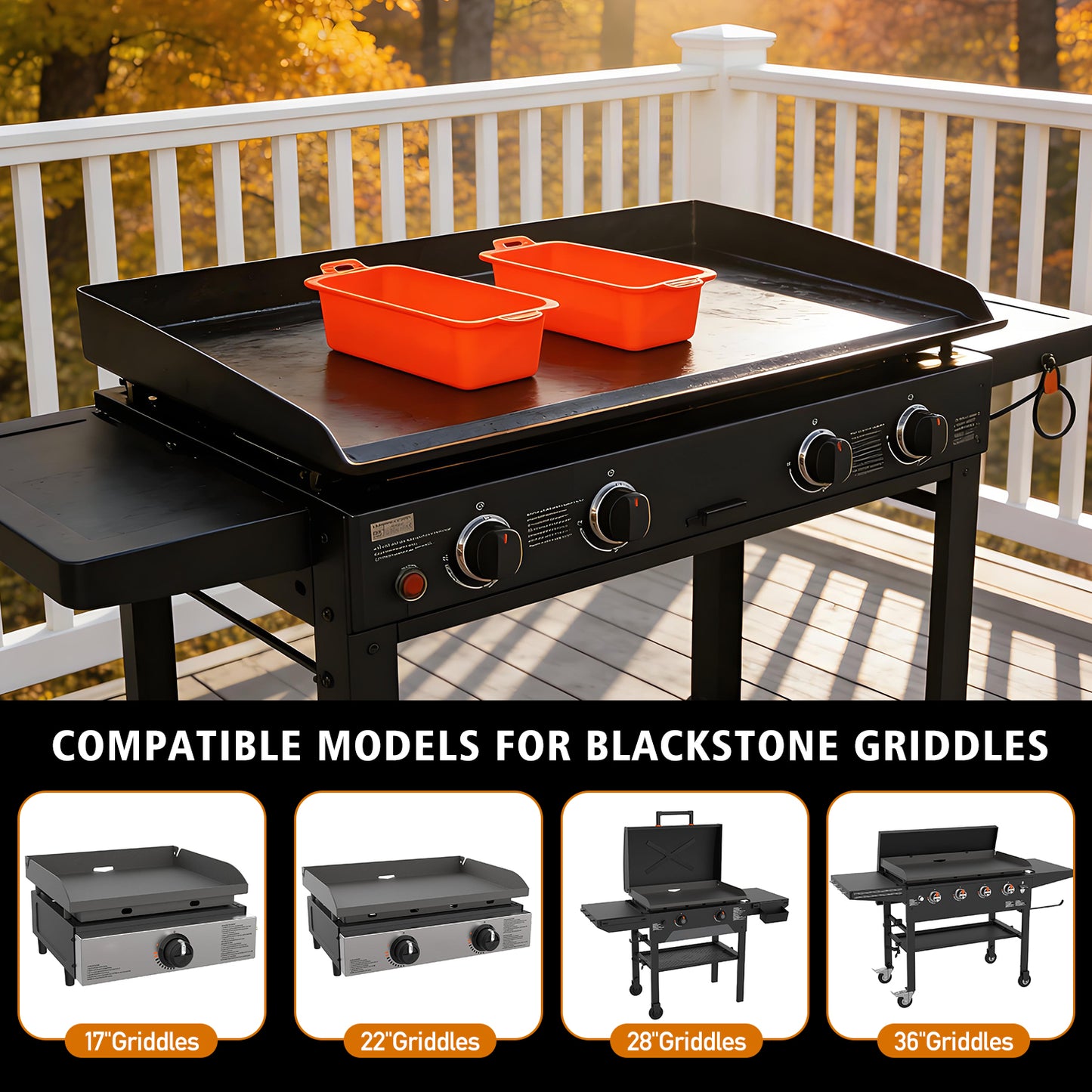 2 Pcs Griddle Accessories Grease Cup for Blackstone, Silicone Grease Cup Liners,Reusable Grease Catcher Liner