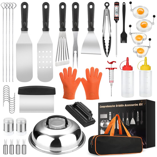40pcs Barbecue Tool Set, Stainless Steel Barbecue Tool , Suitable for Camping/backyard Barbecue, The Best Ideal Life Party Tool