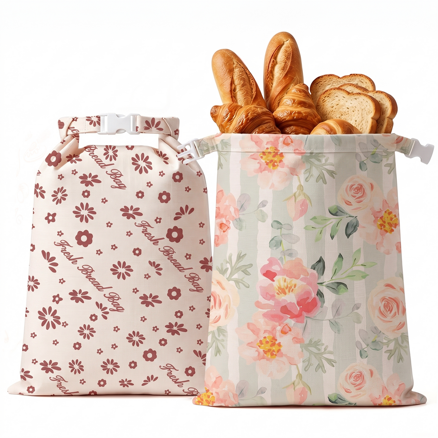 Beeswax Bread Bag, TAIMASI 2 Pack Beeswax Bread Storage Bags for Homemade Bread, Reusable Bread Sourdough Bags, 17 x 12.6'' Cotton Linen Bread Storage Bag