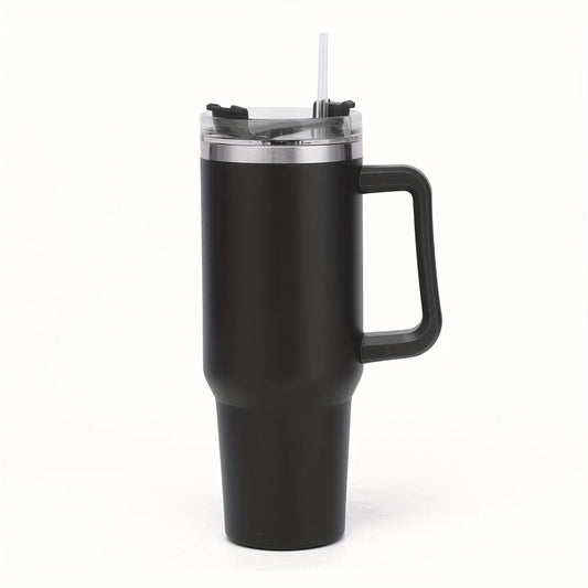 Kaqinu 40 oz Tumbler with Handle,Stainless Steel Insulated Insulated Travel Mug with Lids and Straw